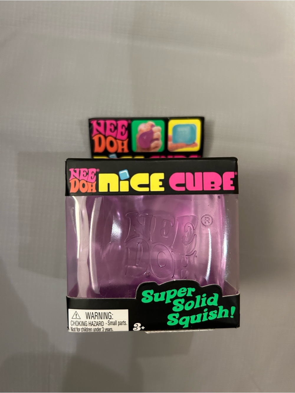 Brand New! NeeDoh Nice Cube Squishy Toy - Purple
